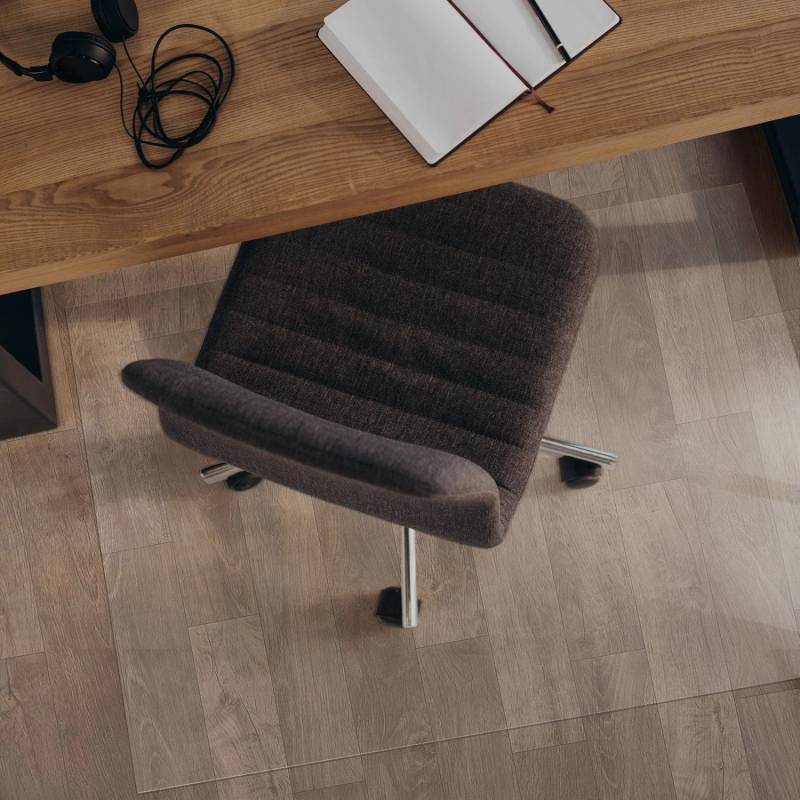 Karat Bodenschutzmatte für Hartböden Neo Plus Zuschnitt - PVC Geruchsneutral - 1,5 mm Stärke - Transparent, 200 x 100 cm von Karat