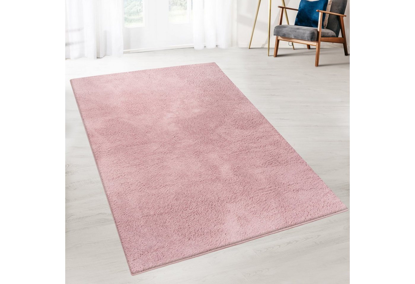 Karat Hochflor-Teppich Eden, Erhältlich in 3 Farben & 3 Größen, Teppichläufer, Rechteckig, Höhe: 28 mm, pflegeleicht, Wohnzimmer von Karat