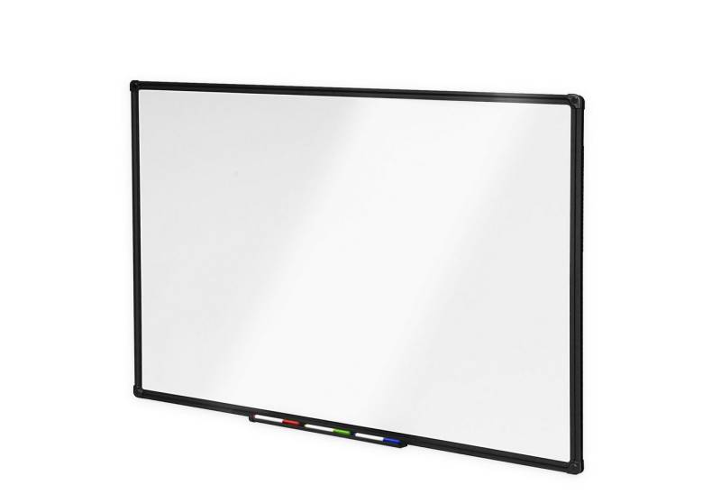 Karat Magnettafel Whiteboard Onyx, Speziallackiert, Kratzfest & magnethaftend, Schwarzer Rahmen, In vielen Größen von Karat