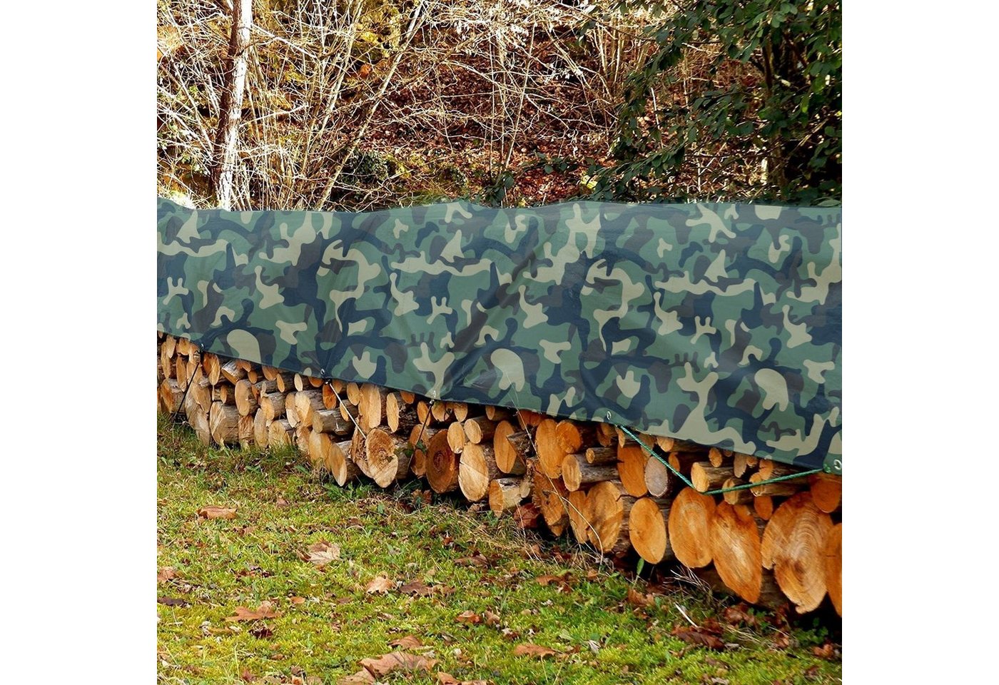 Karat Schutzplane Abdeckplane Camouflage, 100 g/m², verschiedene Größen von Karat