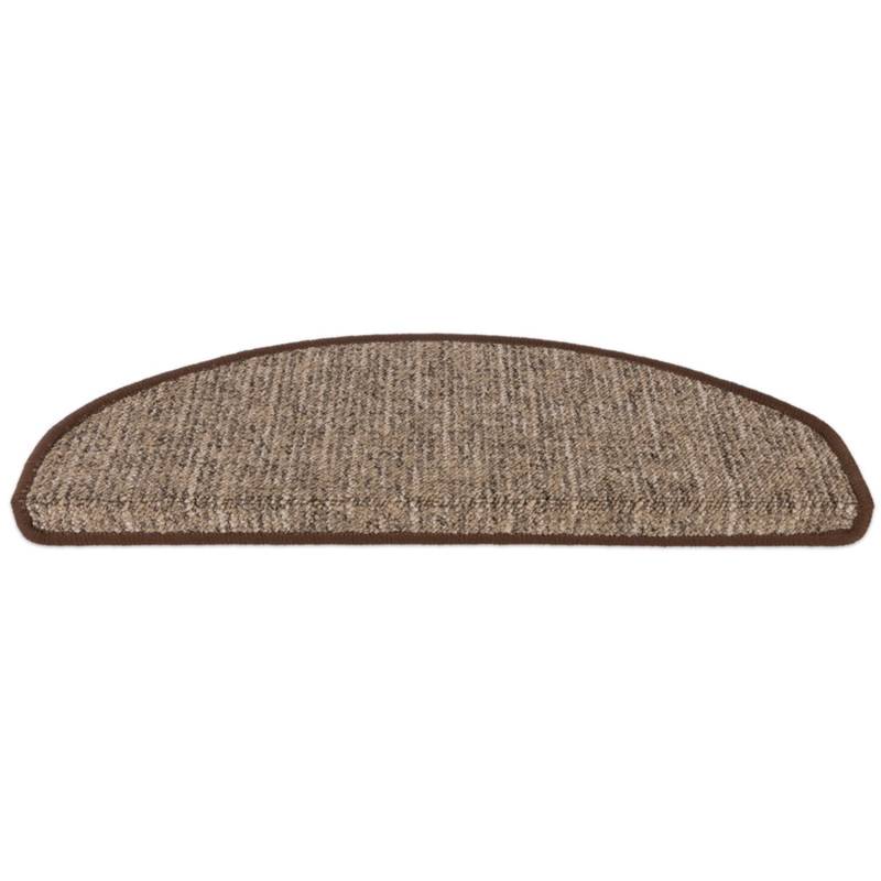 Karat Stufenmatte Alto Selbstklebend Braun Halbrund 23,5 x 65 cm von Karat