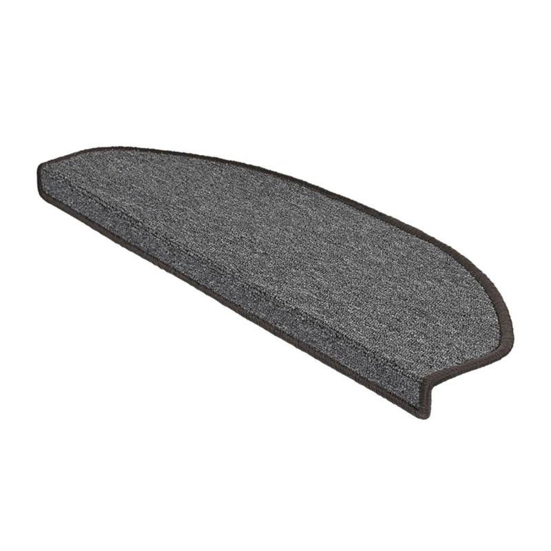 Karat Stufenmatte London Selbstklebend Dunkelgrau Halbrund 23,5 x 65 cm von Karat