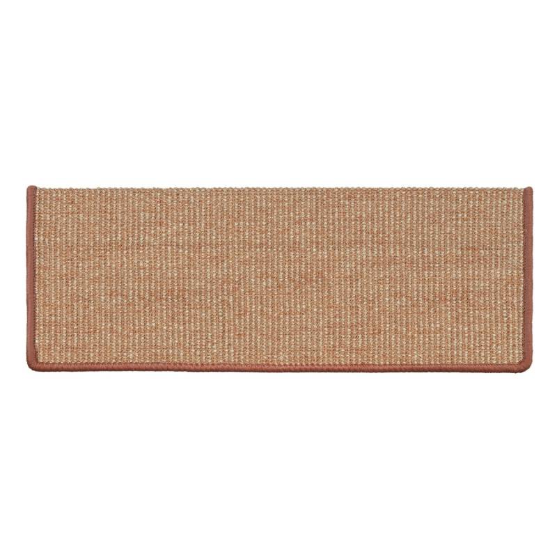 Karat Stufenmatte Sisal Pure Nature Selbstklebend Apricot Rechteckig 23,5 x 65 cm von Karat