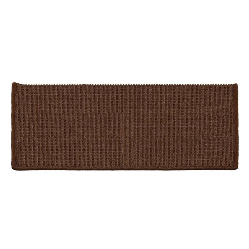 Karat Stufenmatte Sisal Pure Nature Selbstklebend Dunkelbraun Rechteckig 23,5 x 65 cm von Karat