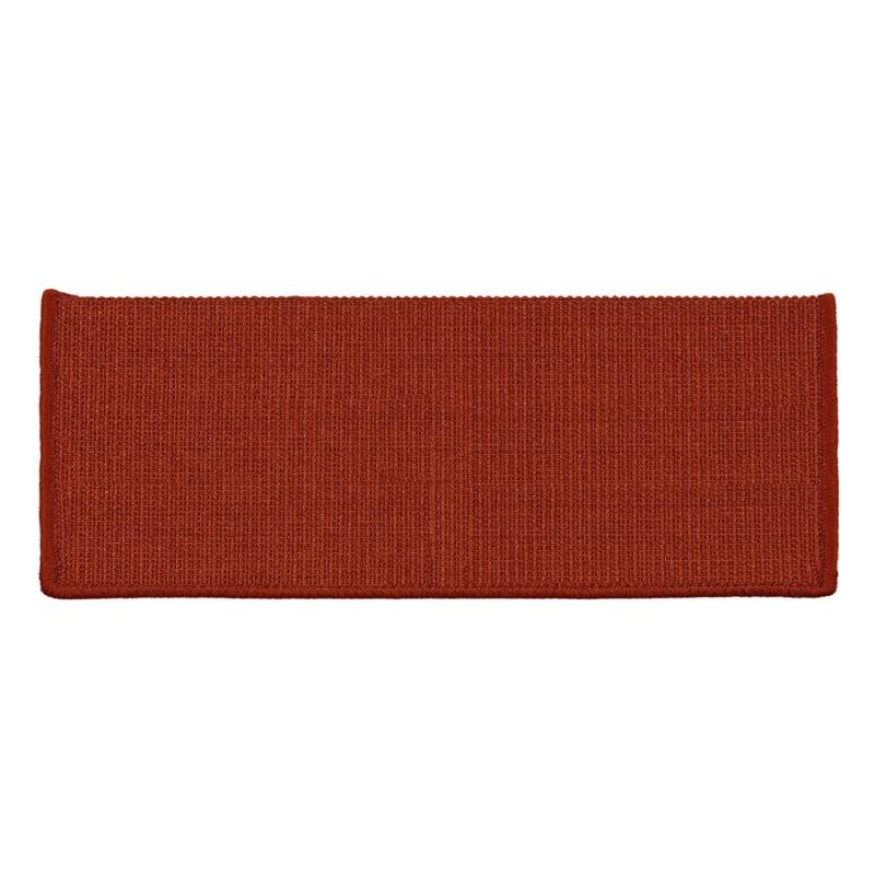Karat Stufenmatte Sisal Pure Nature Selbstklebend Rot Rechteckig 23,5 x 65 cm von Karat