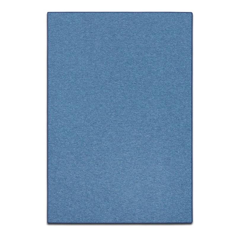 Karat Teppich London Flacher Schlingenflor Hellblau 100 x 100 cm von Karat