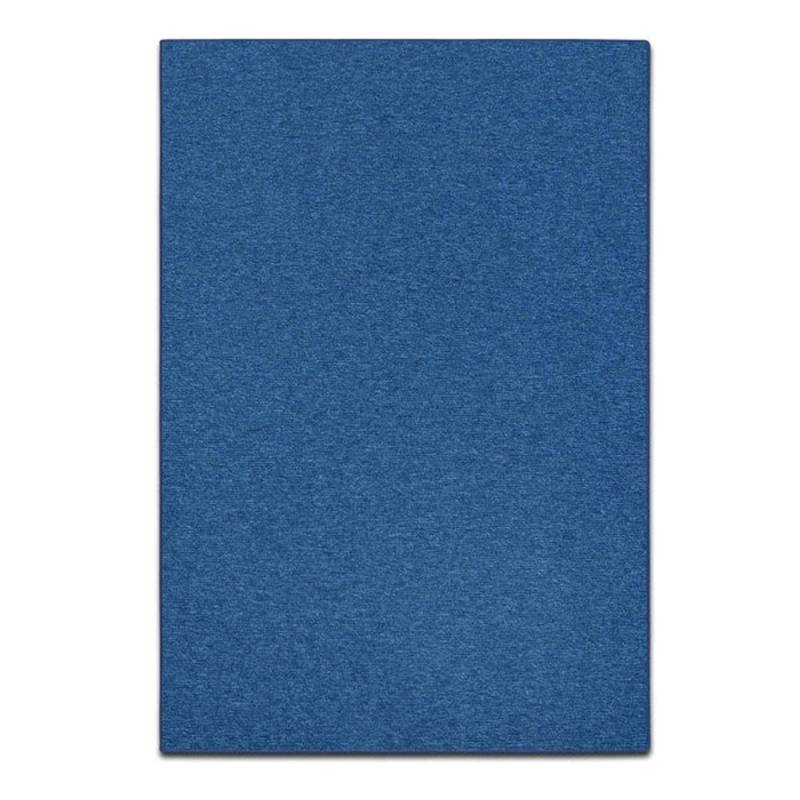 Karat Teppichläufer London Flacher Schlingenflor Dunkelblau 67 x 250 cm von Karat