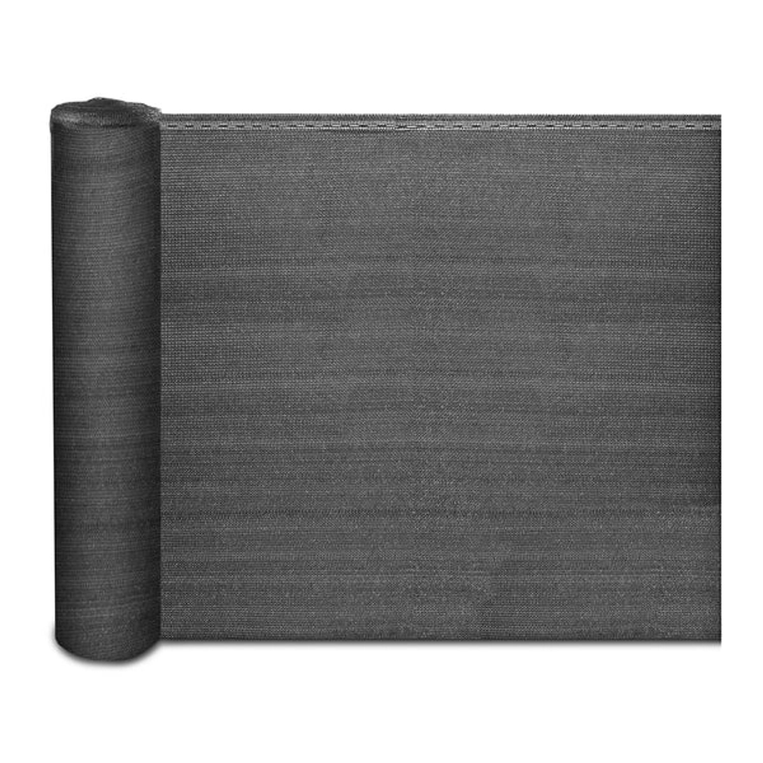 Karat Zaunblende Marius Schattiergewebe 150 g/m² mit Befestigungszubehör 1 x 10 m Anthrazit von Karat