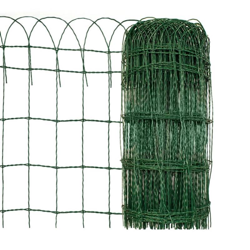 Karat Ziergeflecht 40 x 1000 cm Ziergitter Zaungeflecht für Beetbegrenzung Maschenweite 15 x 9 cm Grün von Karat