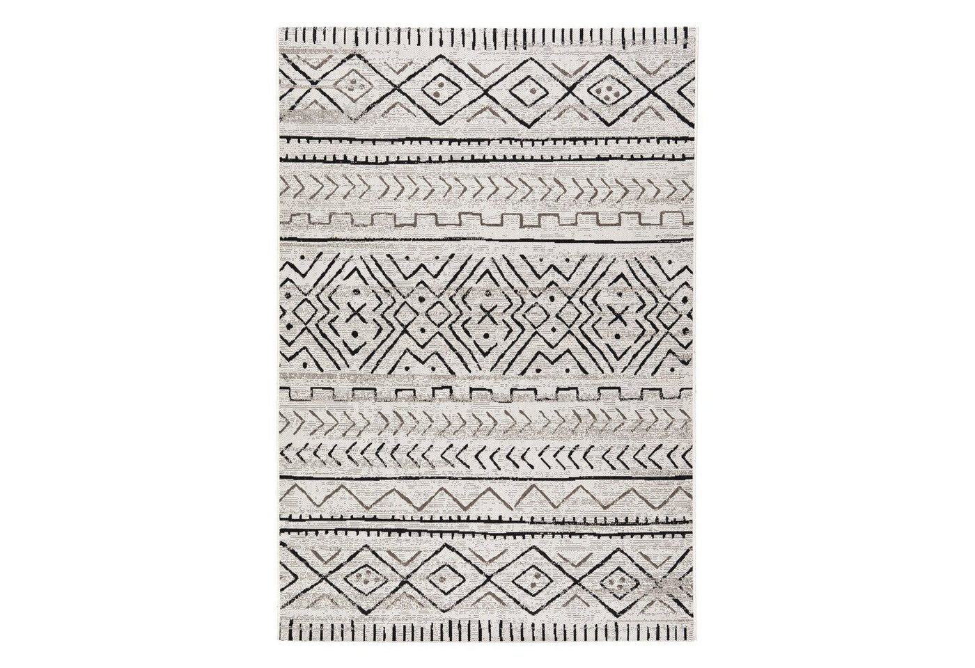 Outdoorteppich Aztec, Erhältlich in 2 Farben & 4 Größen, Wohnteppich, Karat, Rechteckig, Höhe: 7 mm, pflegeleicht, Terrasse von Karat