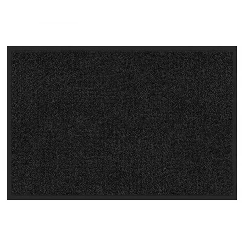 Karat Schmutzfangmatte Rhine - Sauberlaufmatte Fußmatte Türvorleger / 40 x 60 cm Schwarz von Karat