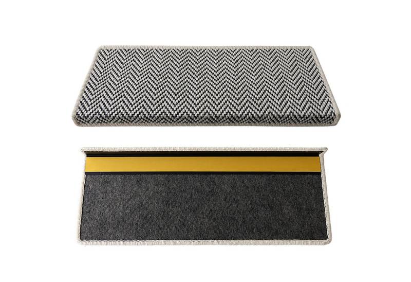 Karat Stufenmatte Java in Sisaloptik, Halbrund und eckig, Rechteckig, In vielen Farben von Karat