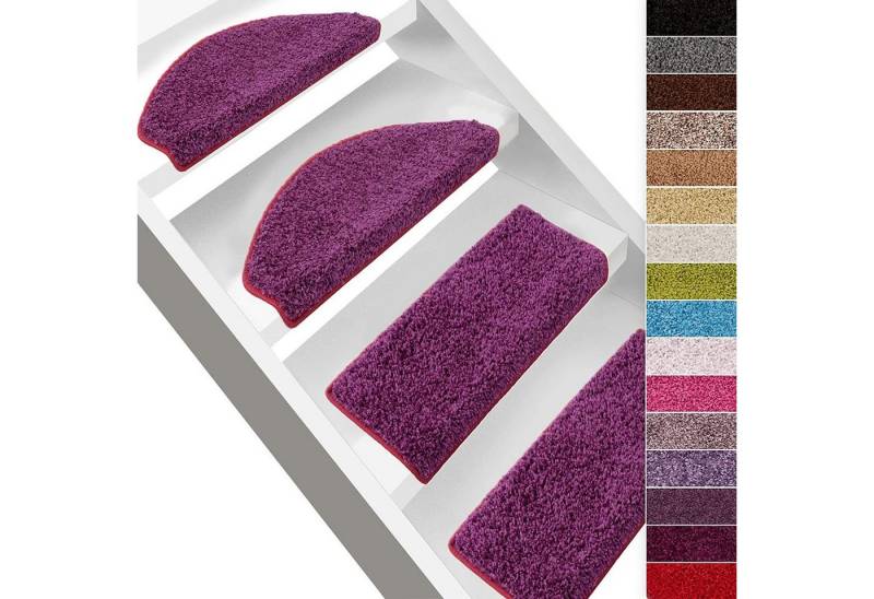 Karat Stufenmatte Kleopatra, 11 Farben, Stufenschutz, Stufenschoner, Halbrund, Höhe: 9 mm, aus 100% Polypropylen von Karat