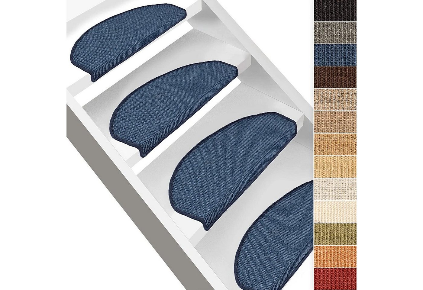 Karat Stufenmatte Urban, Stufenschutz, Treppenschutz, 8 Farben & 4 Größen, Halbrund, Höhe: 8 mm Karat Stufenmatte Urban, Stufenschutz, Treppenschutz, 8 Farben & 4 Größen, Halbrund, Höhe: 8 mm von Karat