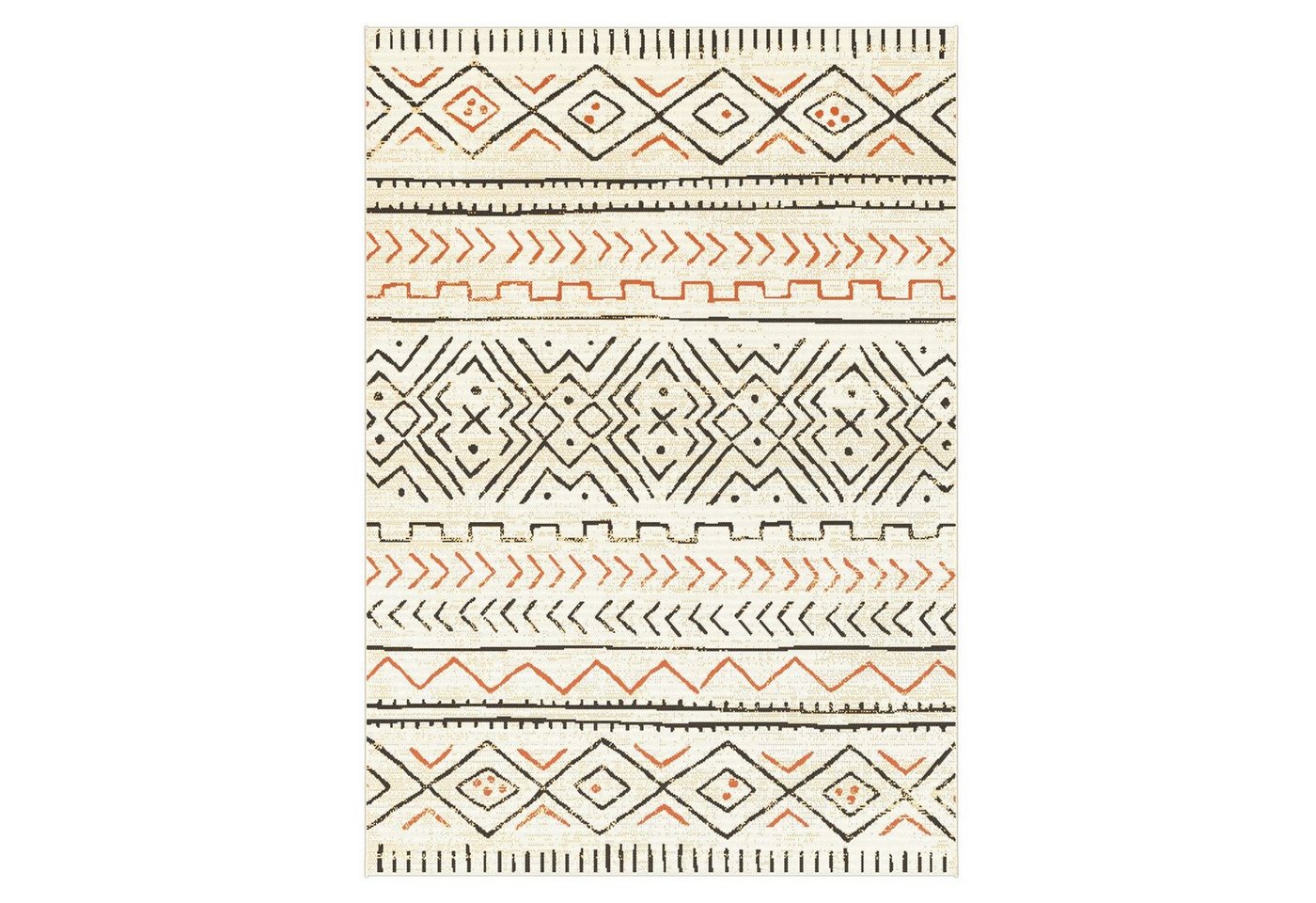 Teppich Asena, 4 Größen, 2 Farben, In- & Outdoor geeignet, 100% Polypropylen, Karat, Rechteckig, Höhe: 7 mm, pflegeleicht, Wohnzimmer von Karat