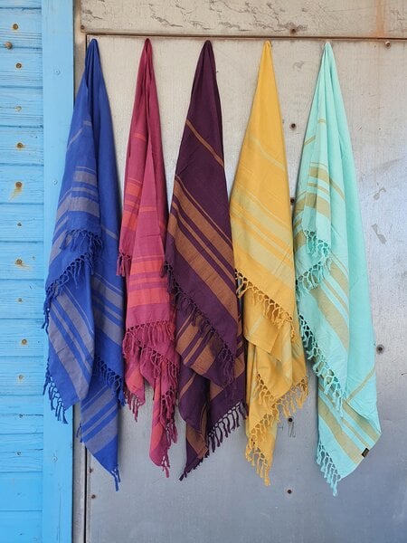 Karawan authentic Fouta / Hammamtuch aus Biobaumwolle / Garden Kollektion von Karawan authentic