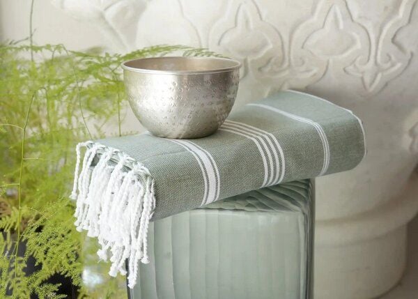 Karawan authentic Fouta Hamamtuch aus reiner Bio-Baumwolle 200 × 100 cm (Stil HAMMAM) von Karawan authentic