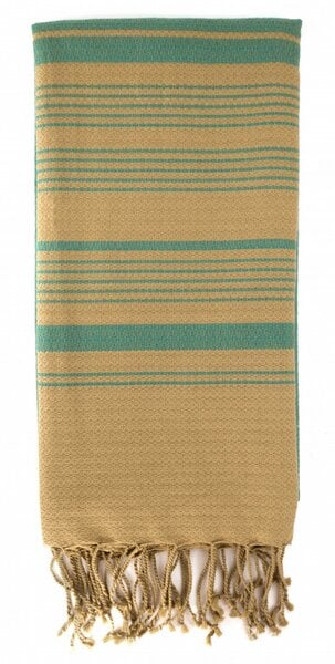 Karawan authentic Fouta Hamamtuch aus reiner Bio-Baumwolle 200 × 100 cm (Stil SAND) von Karawan authentic