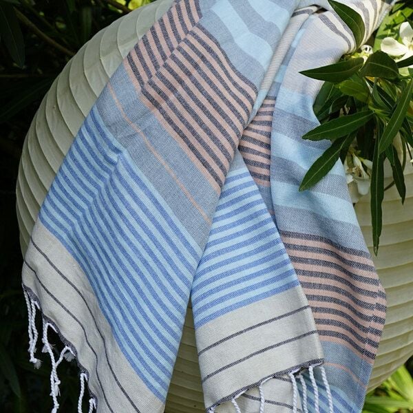 Karawan authentic Fouta SUD (Peshtamal) aus Bio-Baumwolle, 100 x 200cm von Karawan authentic