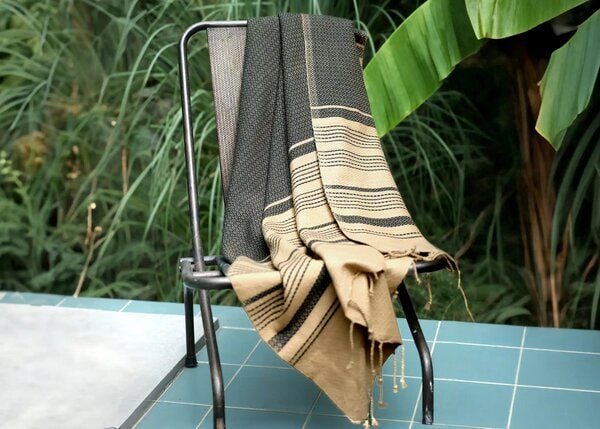 Karawan authentic Hamamtuch Fouta "sand" aus Biobaumwolle, 100 × 200 cm Karawan authentic Hamamtuch Fouta "sand" aus Biobaumwolle, 100 × 200 cm von Karawan authentic