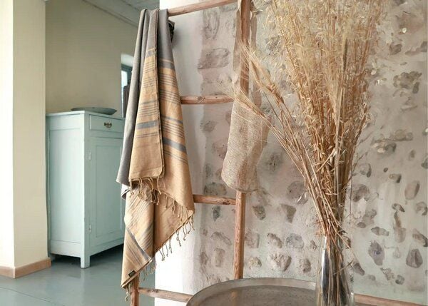 Karawan authentic Hamamtuch Fouta "sand" aus Biobaumwolle, 100 × 200 cm Karawan authentic Hamamtuch Fouta "sand" aus Biobaumwolle, 100 × 200 cm von Karawan authentic