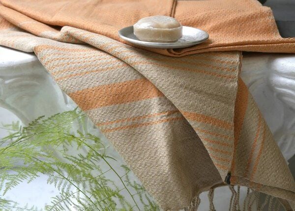 Karawan authentic Hamamtuch Fouta "sand" aus Biobaumwolle, 100 × 200 cm Karawan authentic Hamamtuch Fouta "sand" aus Biobaumwolle, 100 × 200 cm von Karawan authentic