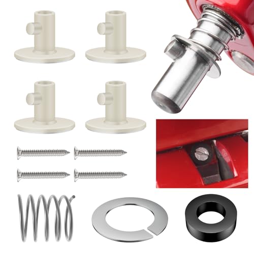 Aktualisierte Schnellinstallations-Feder- und Unterlegscheibe und Kippkopf-Mischer-Aufsätze und Standmixer-Aufsatzhalter-Set für Kit-chenAid-Mixer, Gummistopfen löst das Hüpfproblem des Aktualisierte Schnellinstallations-Feder- und Unterlegscheibe und Kippkopf-Mischer-Aufsätze und Standmixer-Aufsatzhalter-Set für Kit-chenAid-Mixer, Gummistopfen löst das Hüpfproblem des von Karbay