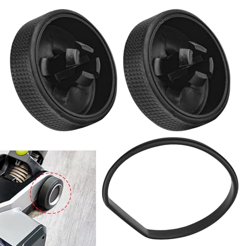 Ersatzrad und Dichtung für Ryobi 18 V schnurlosen Staubsauger PCL720B, PCL720K, PBLSV716B, PBLSV716K, PBLSV717B, PBLSV717K schnurloser Staubsauger, Silikon-Ersatzräder, 2 Sets von Karbay