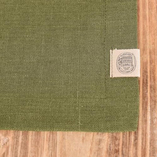 Leinen-Tischset Platzset Erik 1-lagig 37x50cm oliv grün von Kardelen