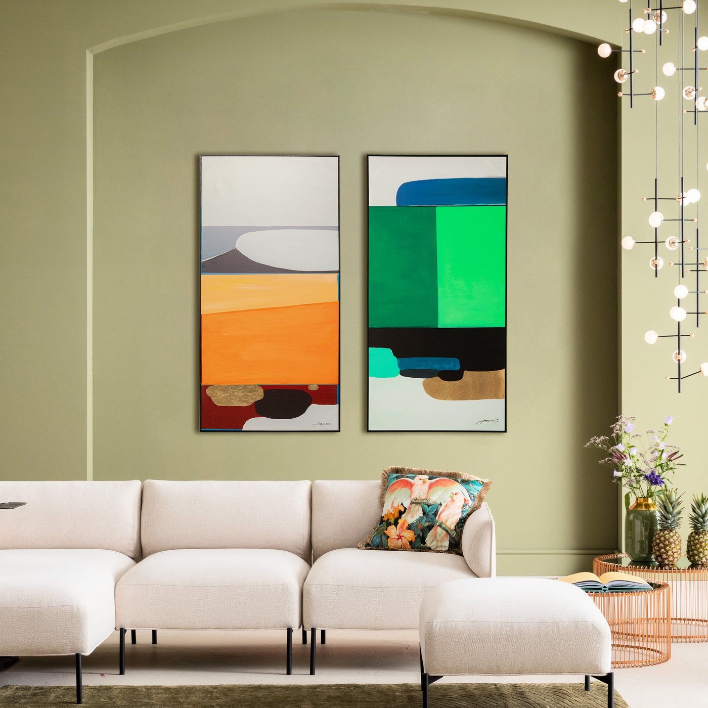 Kare Design Bild mit Rahmen Gerahmtes Bild Abstract Shapes von Kare Design