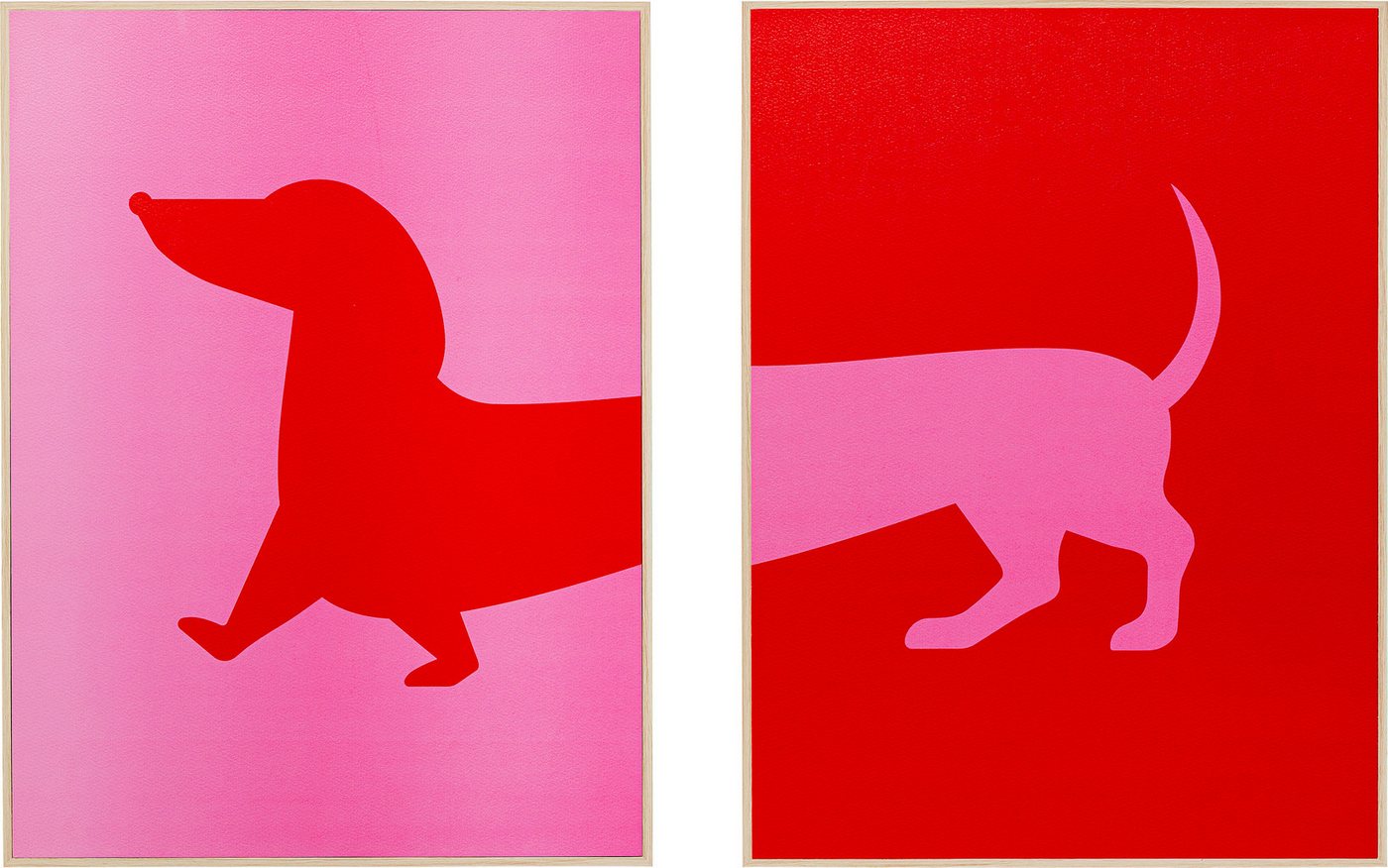 Kare Design Bild mit Rahmen Gerahmtes Bild Dog Frankie (2/Set) von Kare Design