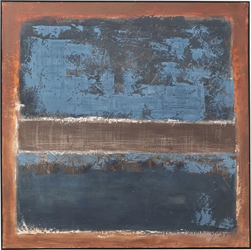 Kare Design Leinwandbild Silence, Blau, 120x120cm, Leinwandbild, Massivholz Rahmen, Modern, Abstrakt, Wandbild, Wohnzimmer Kare Design Leinwandbild Silence, Blau, 120x120cm, Leinwandbild, Massivholz Rahmen, Modern, Abstrakt, Wandbild, Wohnzimmer von Kare
