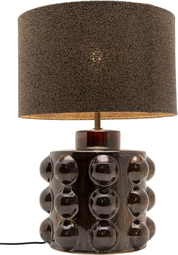 Kare Design Tischleuchte Calamaro, Braun, Tischlampe, Nachttischlampe, Wohnzimmer, Schlafzimmer, Leuchtmittel nicht inklusive, 58x40x40 cm (H-B-T) von Kare