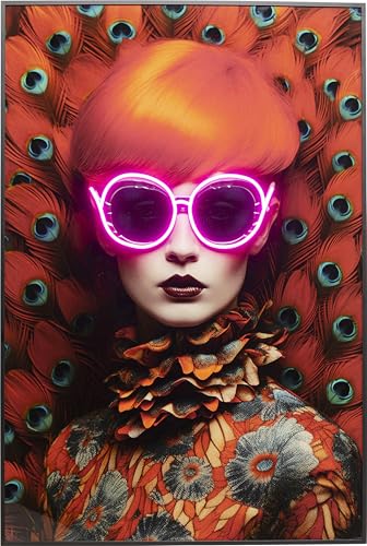 Kare Design Wandbild Fancy Red Lady, Rot, Mehrfarbig, 120x80cm, mit LED-Effekt, Frauenmotiv, Modern, Wohnzimmer Kare Design Wandbild Fancy Red Lady, Rot, Mehrfarbig, 120x80cm, mit LED-Effekt, Frauenmotiv, Modern, Wohnzimmer von Kare