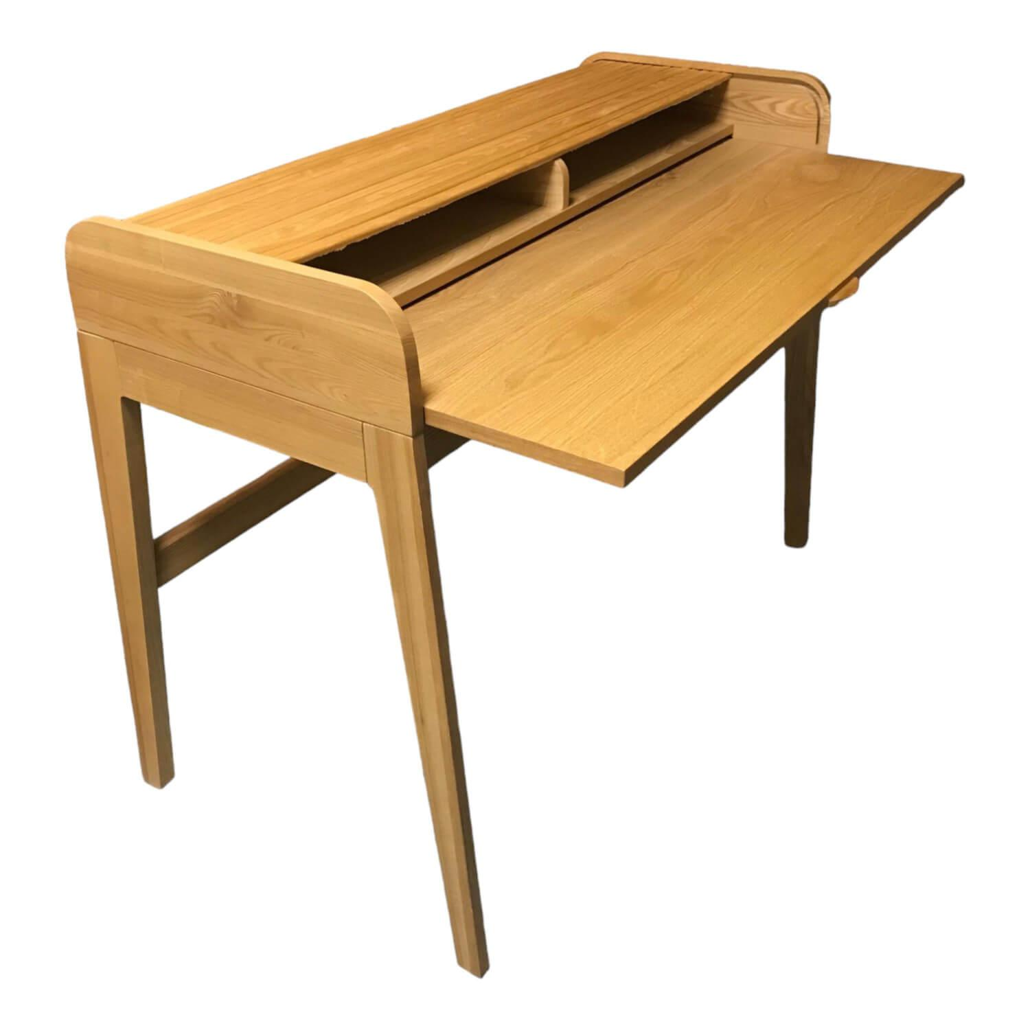 Schreibtisch Barber 78579 Ausführung Esche Massiv Furniert Und Lackiert von Kare Design