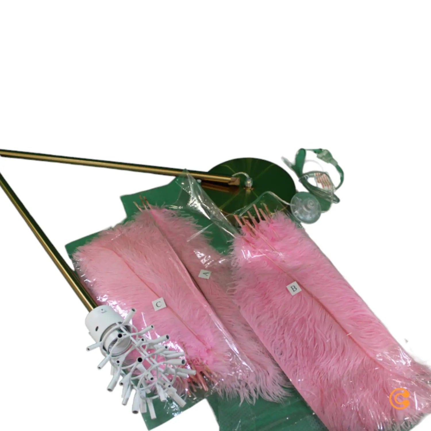 B-Ware Kare Feather Palm Stehleuchte Stehlampe Standleuchte E27 Federn Siehe Text/Foto B-Ware Kare Feather Palm Stehleuchte Stehlampe Standleuchte E27 Federn Siehe Text/Foto von Kare