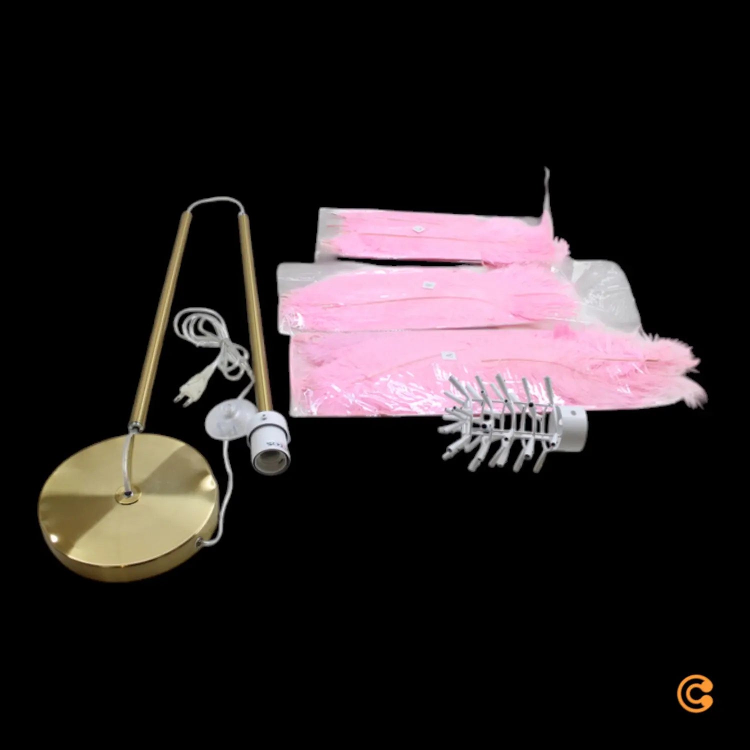 B-Ware Kare Feather Palm Stehleuchte Stehlampe Standleuchte Leuchte E27 Mit Federn Pink B-Ware Kare Feather Palm Stehleuchte Stehlampe Standleuchte Leuchte E27 Mit Federn Pink von Kare