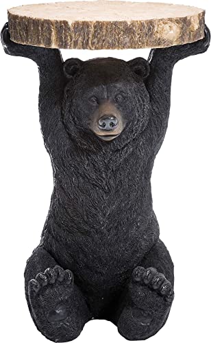 Kare Design Beistelltisch Animal Bear, Schwarz/Braun, Beistelltisch, Nachtisch, Bär, 53x33x33 cm (H/B/T) von Kare