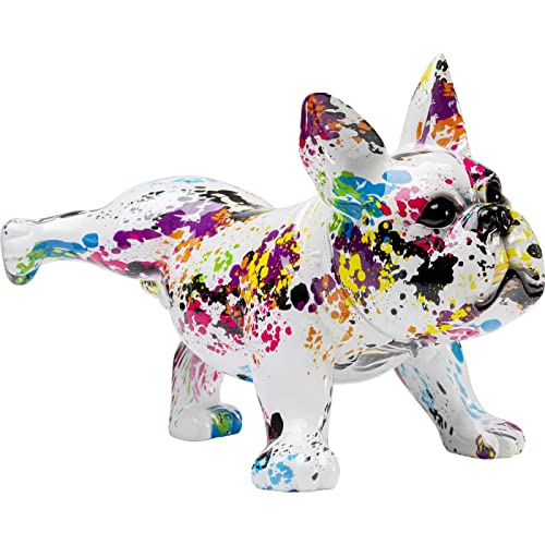 Kare Design Deko Figur Splash Bulldog, Mehrfarbig, Hund, Polyresin, Unikat, teilweise Handgearbeitet, 32x18x21cm (H/B/T) von Kare