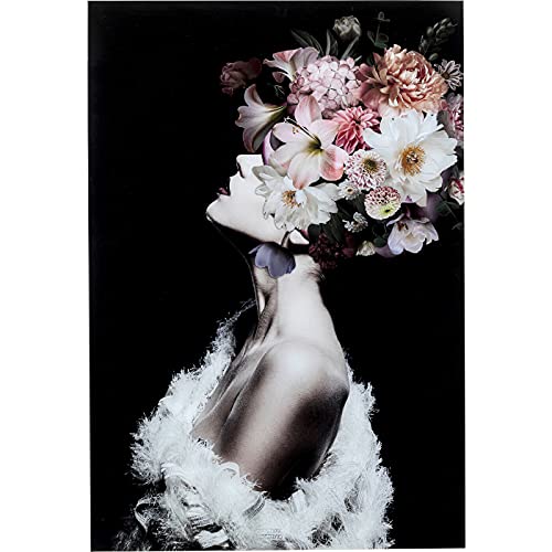 Kare Design Glasbild Flower Beauty, Mehrfarbig, Fotodruck hinter Glas, Wandbild, Hochformat, 120x80 cm (H/B) von Kare