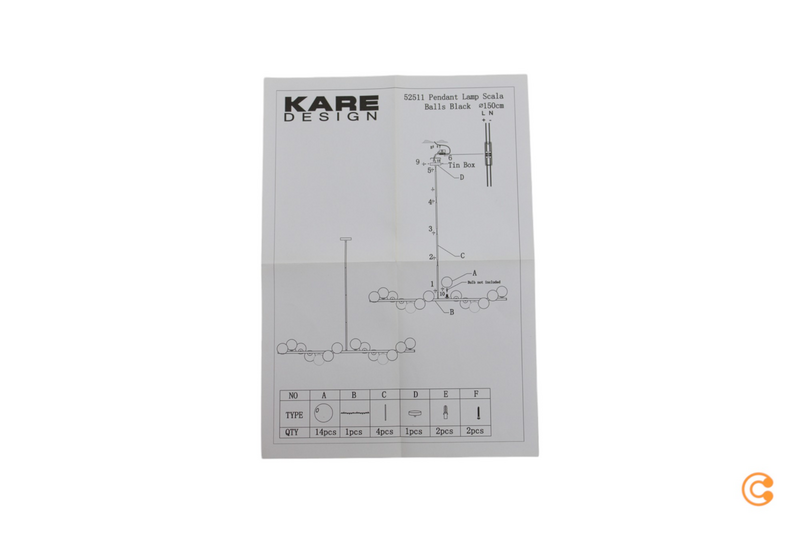 KARE Scala Balls Hängeleuchte Hängelampe Deckenleuchte Deckenlampe Lampe Leuchte von Kare