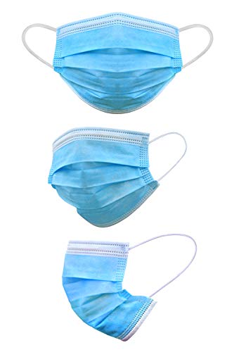 Kare 24002 Mund-Nasen-Bedeckung Einmalmaske, 3-lagig mit integriertem individuell einstellbarem Nasenbügel und elastischem Band weiß, blau im 50er Pack, 17,5 x 9,5 cm, 50 Anzahl Kare 24002 Mund-Nasen-Bedeckung Einmalmaske, 3-lagig mit integriertem individuell einstellbarem Nasenbügel und elastischem Band weiß, blau im 50er Pack, 17,5 x 9,5 cm, 50 Anzahl von Kare