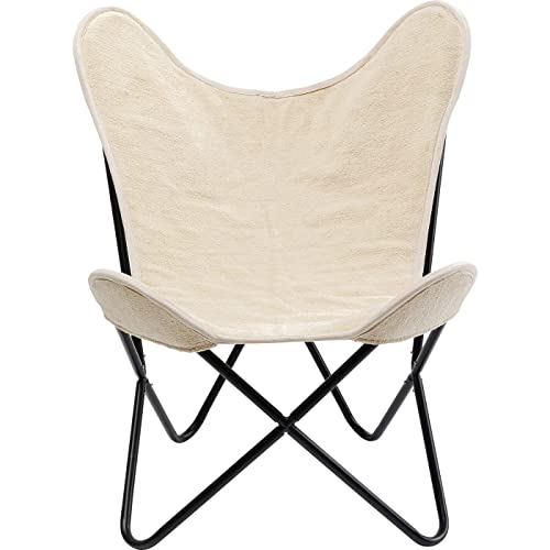 Kare Design Sessel California, creme, Ohrensessel, hoher Sitzkomfort, abnehmbarer Canvas-Bezug, 93x70x75cm (H/B/T) von Kare