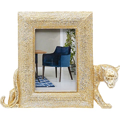 Kare Design Bilderrahmen Leopard, 28x23cm, Gold, handgefertigt, Unikat, glamouröser Stil, edel, hochwertig, Dekoration, Wohnzimmer, Schlafzimmer, Flur Kare Design Bilderrahmen Leopard, 28x23cm, Gold, handgefertigt, Unikat, glamouröser Stil, edel, hochwertig, Dekoration, Wohnzimmer, Schlafzimmer, Flur von Kare