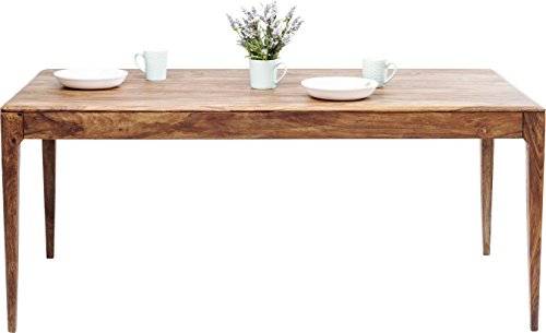 Kare Design Brooklyn Nature Tisch, 200x100cm, eleganter Massivholztisch aus Sheesham, großer Esstisch, großer Schreibtisch, (H/B/T) 76x200x100cm von Kare
