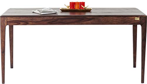 Kare Design Brooklyn Walnut Tisch, Esszimmertisch aus Massivem Sheesham-Holz, Eiche, Dunkelbraun gebeizte Esstisch, (H/B/T) 76 x175x90cm von Kare