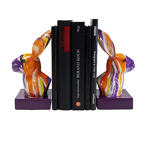 Kare Design Buchstütze Rabbit Holi, 2er Set, Hasen, Bunt, Zweiteiliger Bücherhalter, Buchstopper für Bücherregal, Accessoire, 20x12x10,5cm Kare Design Buchstütze Rabbit Holi, 2er Set, Hasen, Bunt, Zweiteiliger Bücherhalter, Buchstopper für Bücherregal, Accessoire, 20x12x10,5cm von Kare