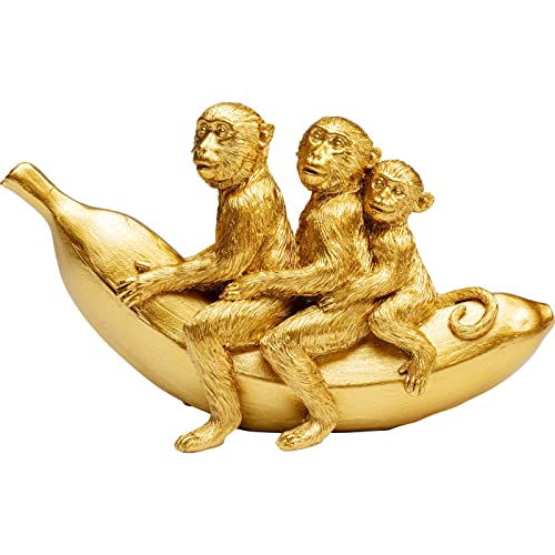 Kare Design Deko Figur Banana Ride, Gold, Wohnaccessoire, Deko Objekt, Affen Motiv, Deko für Regale, Wohnzimmer, Schlafzimmer, 12x20x7 cm (H/B/T) Kare Design Deko Figur Banana Ride, Gold, Wohnaccessoire, Deko Objekt, Affen Motiv, Deko für Regale, Wohnzimmer, Schlafzimmer, 12x20x7 cm (H/B/T) von Kare