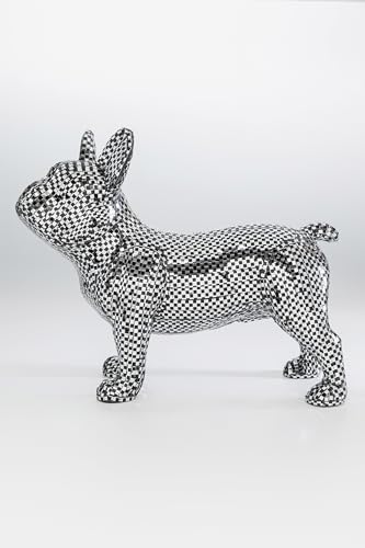 Kare Design Deko Figur Bulldog Disco, verspiegelt, Deko Objekt, Bulldogge, Glas Verzierung, handgearbeitet, Unikat, 36x45x19 cm (H/B/T) von Kare