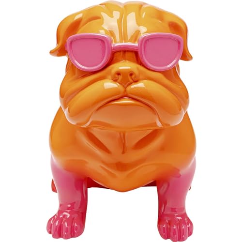 Kare Design Deko Figur Fashion Dog, Pink, Deko Objekt, Hund Motiv, handbemalt, 37x24x43 cm (H/B/T) von Kare